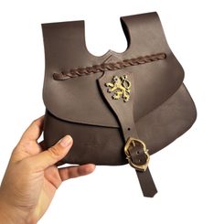 LION Bohemia, medieval pouch 14th Century