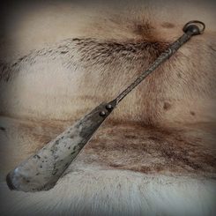 Shoe horn, forged, luxury design
