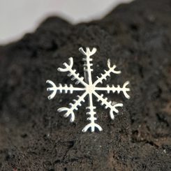 FREY, Viking God, pendant, gold plated