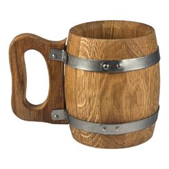 Wooden oak tankard 0,5 L