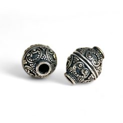 SILVER SLAVIC GOMB, bead, silver 925