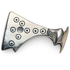 AXE OF PERUN, silver Slavic talisman, Ag 925