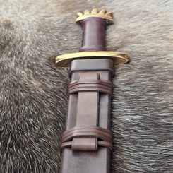 Scabbard for Viking sword, leather