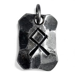 OTHILA, forged rune, amulet, steel