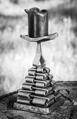 Shoe horn, forged, luxury design