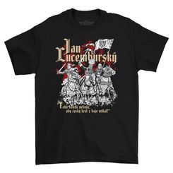 King John of Luxembourg - men's colored t-shirt