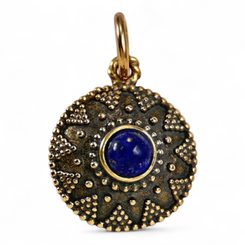 ISOLDA, lapis, bronze pendant