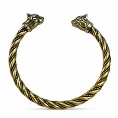 CAITLIN, Celtic Cat, bracelet, brass