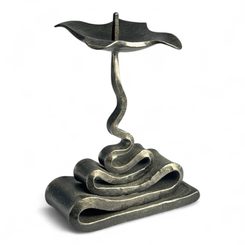 VOLUTE, forged candlestick