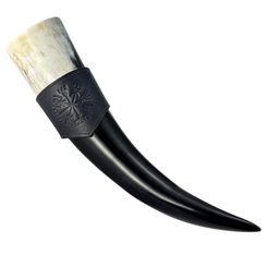 BOHEMIA, Czech lion, leather belt, black