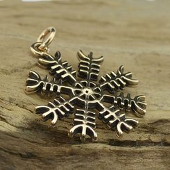 Aegishjalmur, helmet of the scarecrow, key chain of the old brass