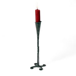 Forged medieval candlestick