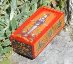 GODDESS, Ancient Rome Wooden Box, replica