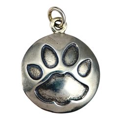 CAT TRACK, pendant, silver
