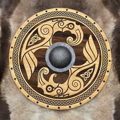 HUGINN and MUNNIN, Viking shield, decoration