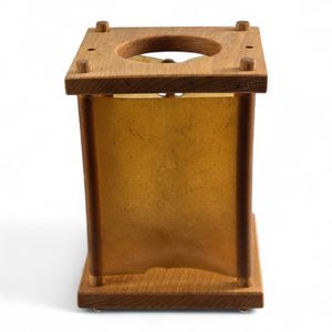 Medieval Lantern, wood with rawhide, replica