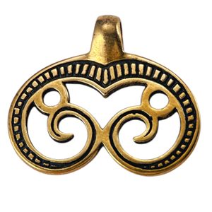 GREAT MORAVIA LUNULA, bronze pendant