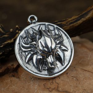 SLAVIC WOLF amulet, silver 925, 23g