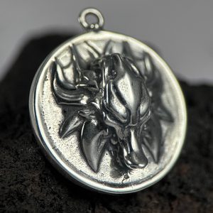 SLAVIC WOLF amulet, silver 925, 23g