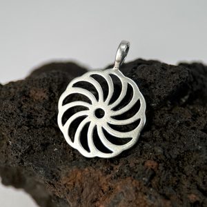 SUN SYMBOL IV, silver pendant