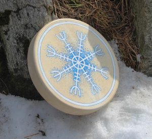 Aegishjalmur, Shamanic frame drum 40 cm