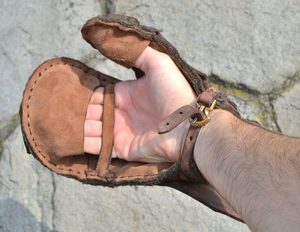 LEATHER GAUNTLET for sword fighters, left hand