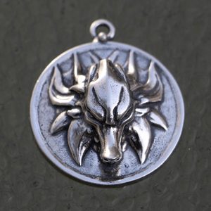 SLAVIC WOLF amulet, silver 925, 23g