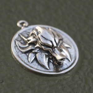 SLAVIC WOLF amulet, silver 925, 23g