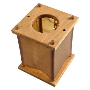 Medieval Lantern, wood with rawhide, replica