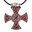 Anglo-Saxon Cross, Ixworth, England - silver plated pendant