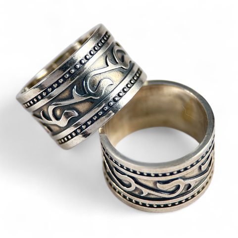 ISKRA, SLAVIC RING, SILVER