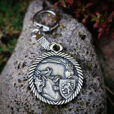 KING PREMYSL OTAKAR II., KEYCHAIN, ZINC