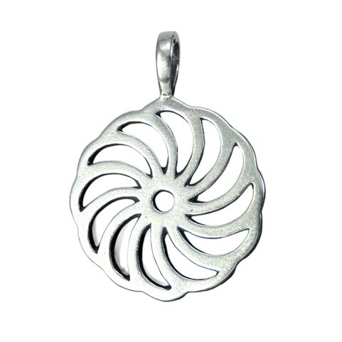 SUN SYMBOL IV, SILVER PENDANT