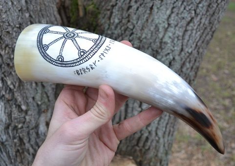HELM OF AWE, ICELAND, RUNE - DRINKING HORN