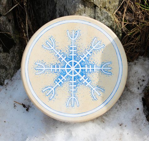 AEGISHJALMUR, SHAMANIC FRAME DRUM 40 CM