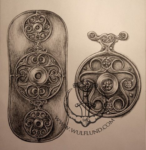 BATTERSEA, LUXURY BRYTHONIC JEWEL INSPIRED BY THE FIND, GEMSTONES, PENDANT, SILVER 925, 11 G