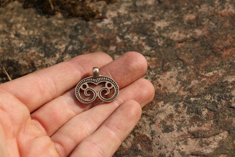 GREAT MORAVIA LUNULA, BRONZE PENDANT