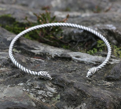 FLÓKI, VIKING SILVER TORQUES BY WULFLUND