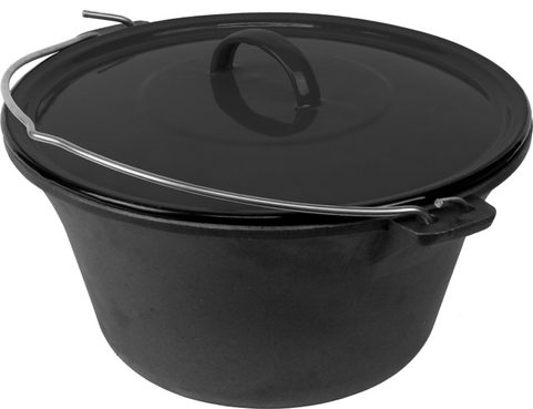 CAST IRON BOILER WITH ENAMELED LID, CAPACITY 7 L