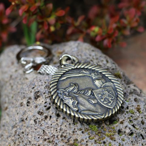 KING PREMYSL OTAKAR II., KEYCHAIN, ZINC