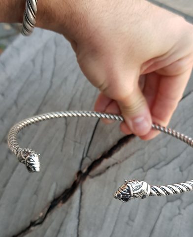 FLÓKI, VIKING SILVER TORQUES BY WULFLUND