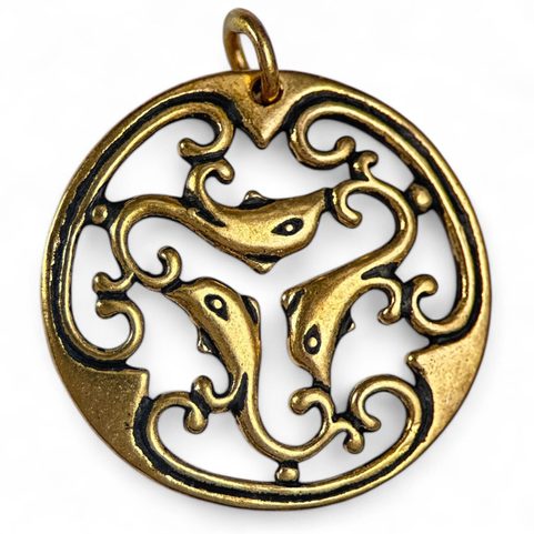 DOLPHIN, ANCIENT ROME, PENDANT, BRONZE