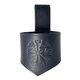 VEGVÍSIR leather horn holder black