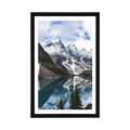 AFFICHE AVEC PASSE-PARTOUT – PAYSAGE DE MONTAGNE MAGNIFIQUE - NATURE - AFFICHES
