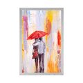 AFFICHE – PROMENADE SOUS LA PLUIE - AMOUR - AFFICHES