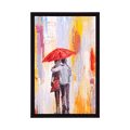 AFFICHE – PROMENADE SOUS LA PLUIE - AMOUR - AFFICHES
