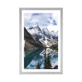 AFFICHE AVEC PASSE-PARTOUT – PAYSAGE DE MONTAGNE MAGNIFIQUE - NATURE - AFFICHES