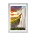 AFFICHE – MAJESTUEUSE CASCADE EN ISLANDE - NATURE - AFFICHES