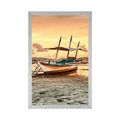 AFFICHE – BARQUES AU COUCHER DU SOLEIL - NATURE - AFFICHES