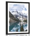 AFFICHE AVEC PASSE-PARTOUT – PAYSAGE DE MONTAGNE MAGNIFIQUE - NATURE - AFFICHES